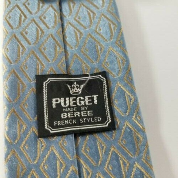 PUEGET BY BEREE Vintage French Styled Blue/Gold - Picture 3 of 5